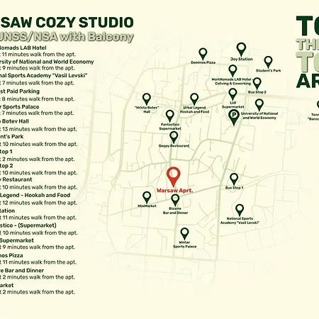Warsaw Cozy Near Unss And Nsa With Balcony 아파트 소피아